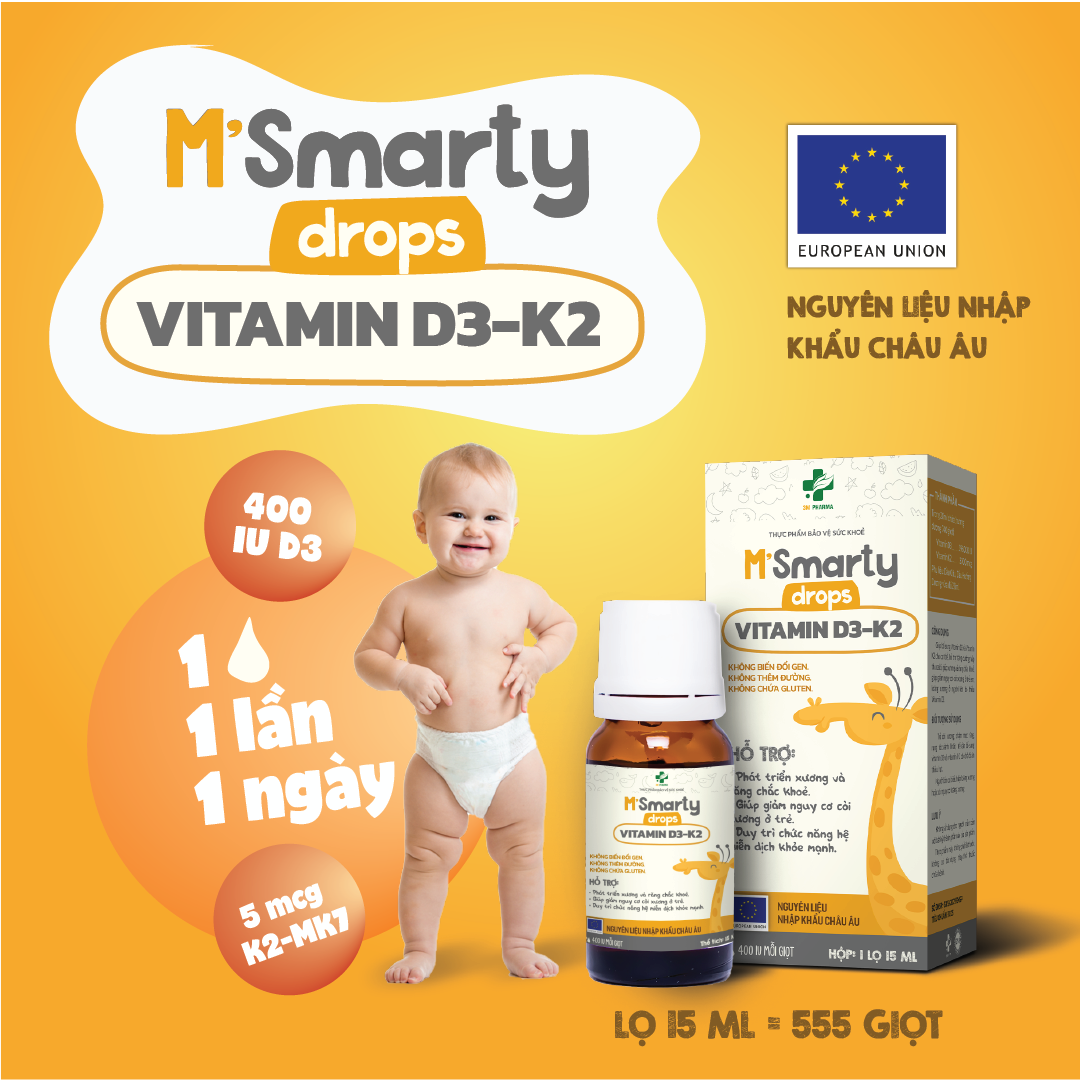 Mẹ nên bổ sung vitamin D3 hay D3K2 cho trẻ sơ sinh?