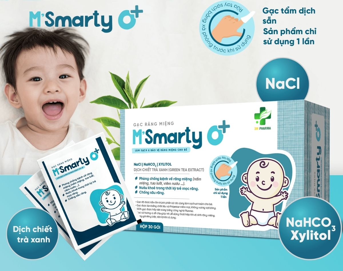 Điểm danh 5 lợi ích gạc răng miệng M'smarty O+ mang đến cho trẻ sơ sinh và trẻ nhỏ 3