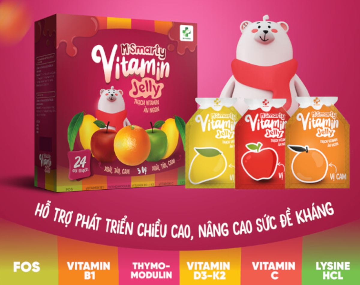M'Smarty Vitamin Jelly tăng cường sức khỏe toàn diện cho trẻ 1